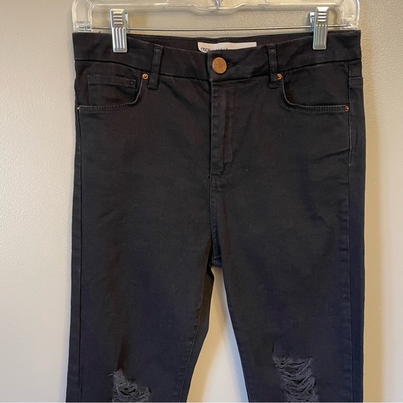 ASOS Black Flare Jeans Size 28 x 30 distressed - Picture 6 of 14